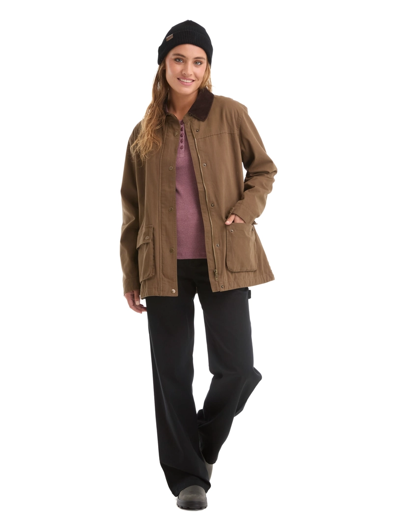 CHAQUETA MUJER CANVAS FRANELA PANAMA JACK - L985 | VERDE - 2