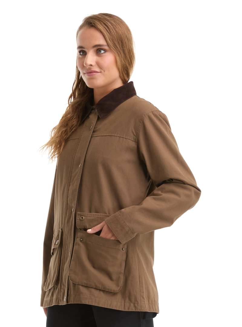 CHAQUETA MUJER CANVAS FRANELA PANAMA JACK - L985 | VERDE - 4