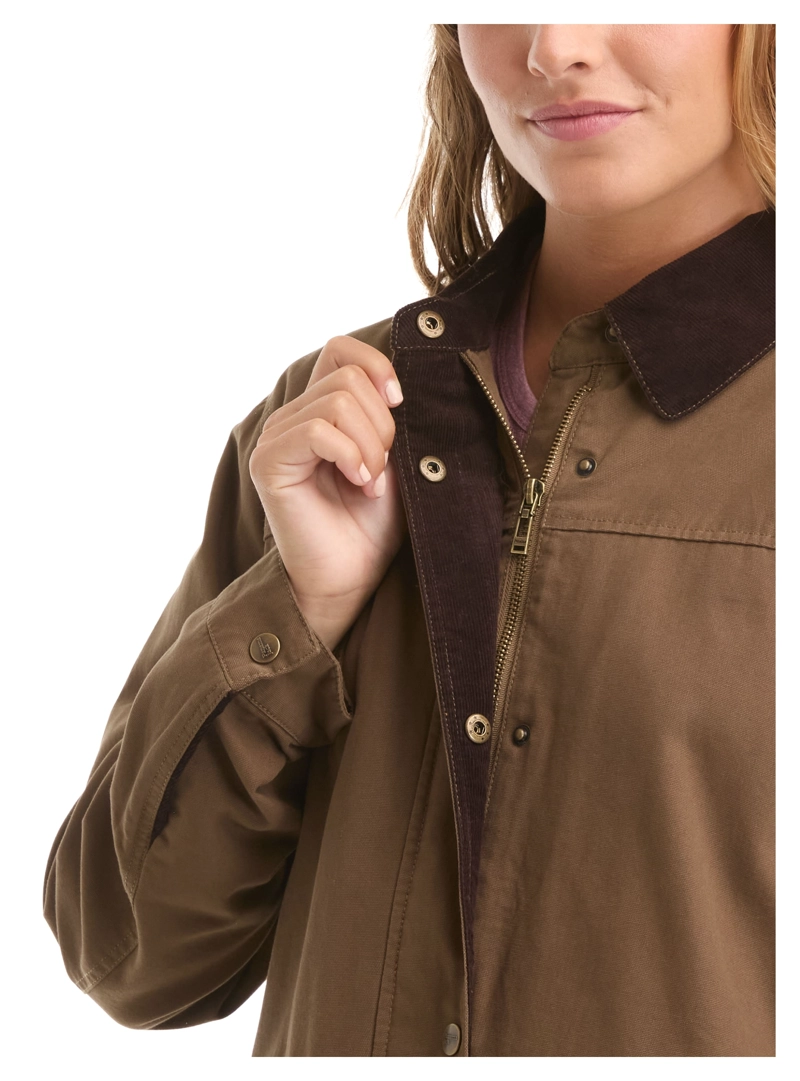 CHAQUETA MUJER CANVAS FRANELA PANAMA JACK - L985 | VERDE - 6