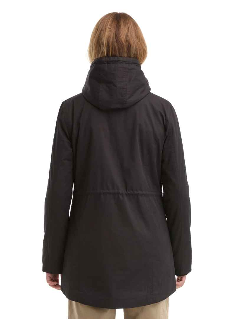 CHAQUETA MUJER TWILL POLAR CON GORRO PANAMA JACK - L983 | NEGRO - 3