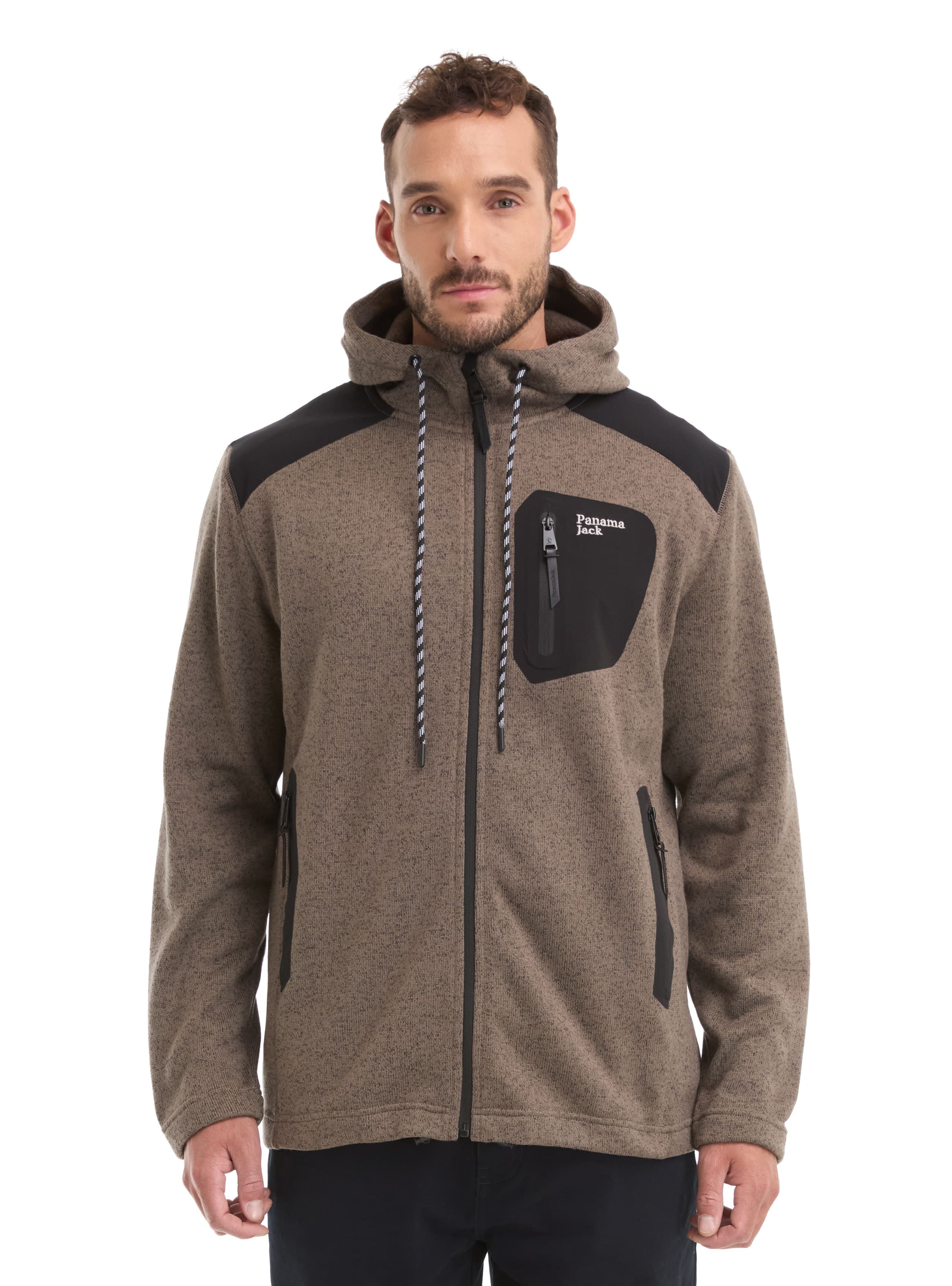 POLERON HOMBRE TEJIDO POLAR PANAMA JACK - L967 | MARRON CLARO - 1