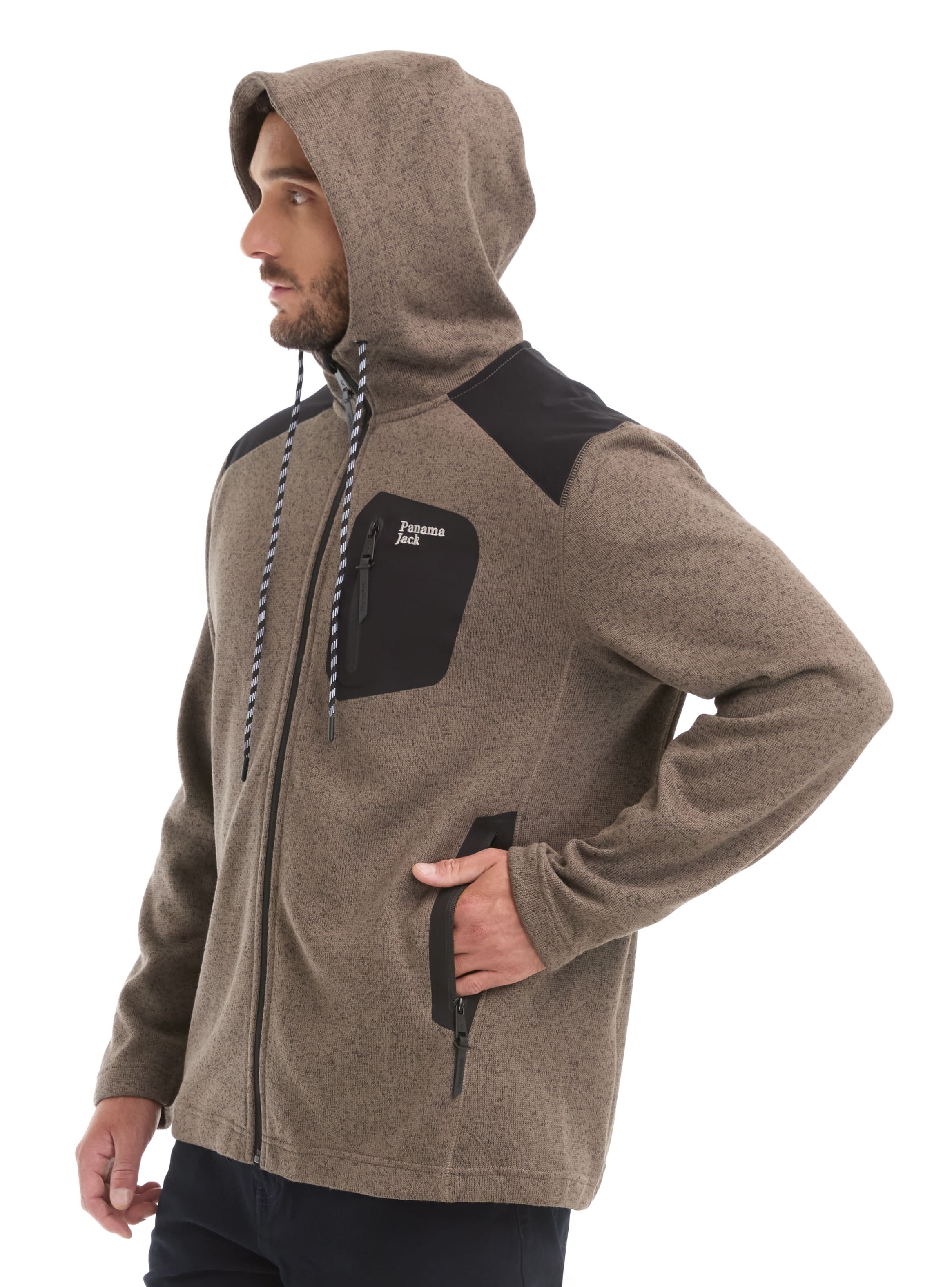 POLERON HOMBRE TEJIDO POLAR PANAMA JACK - L967 | MARRON CLARO - 4