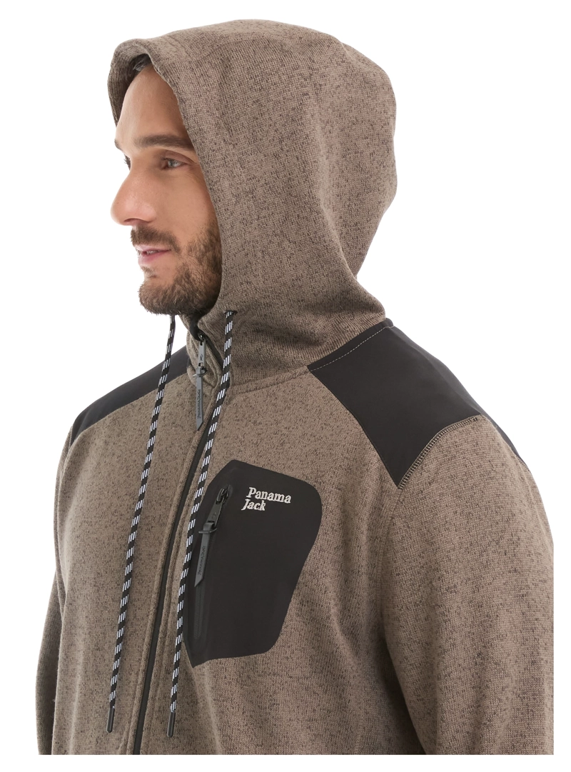 POLERON HOMBRE TEJIDO POLAR PANAMA JACK - L967 | MARRON CLARO - 5