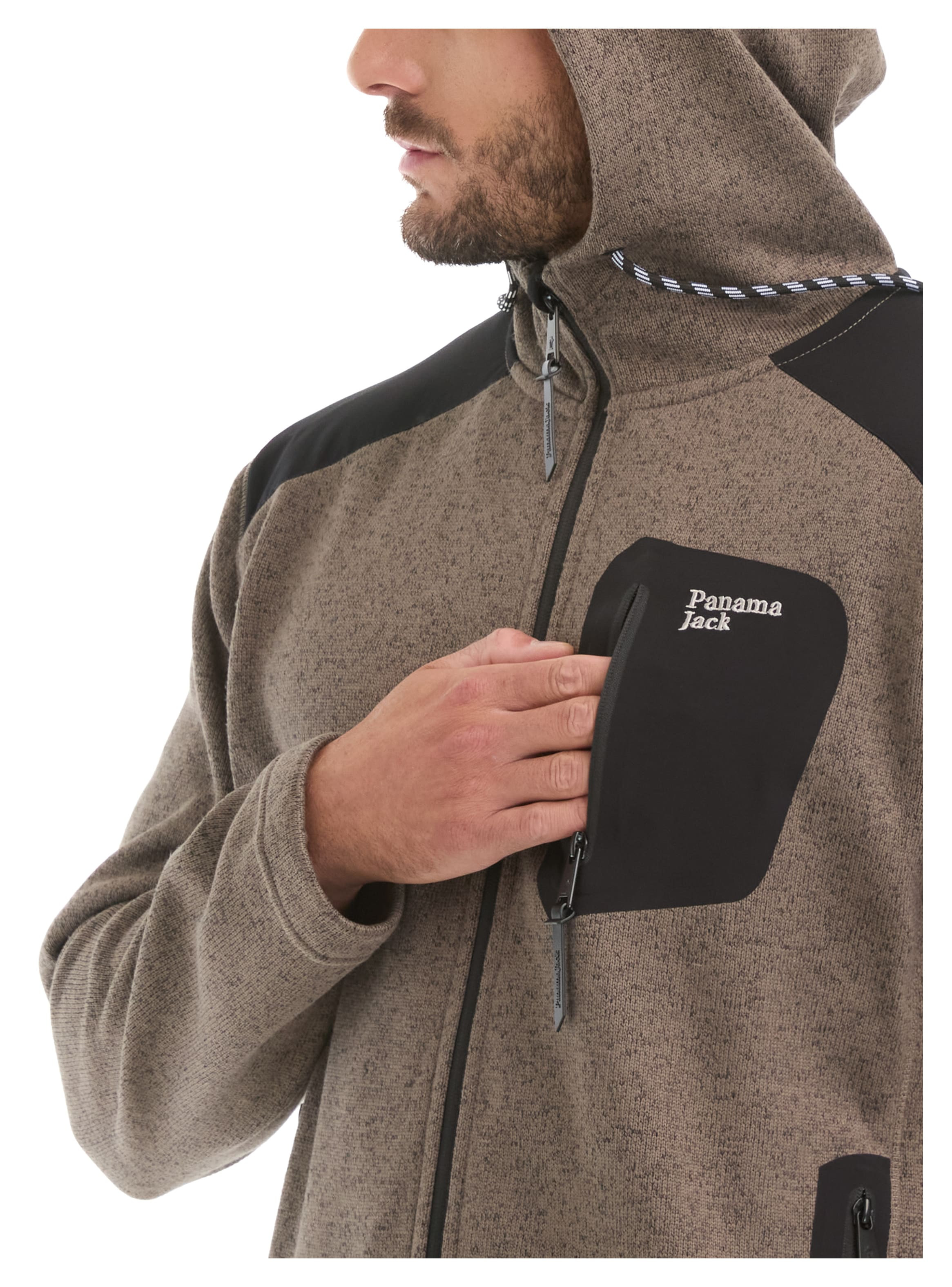 POLERON HOMBRE TEJIDO POLAR PANAMA JACK - L967 | MARRON CLARO - 6