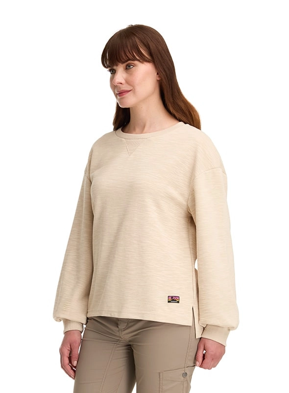 POLERON MUJER CASUAL ALGODON PANAMA JACK - K844 | BEIGE - 4
