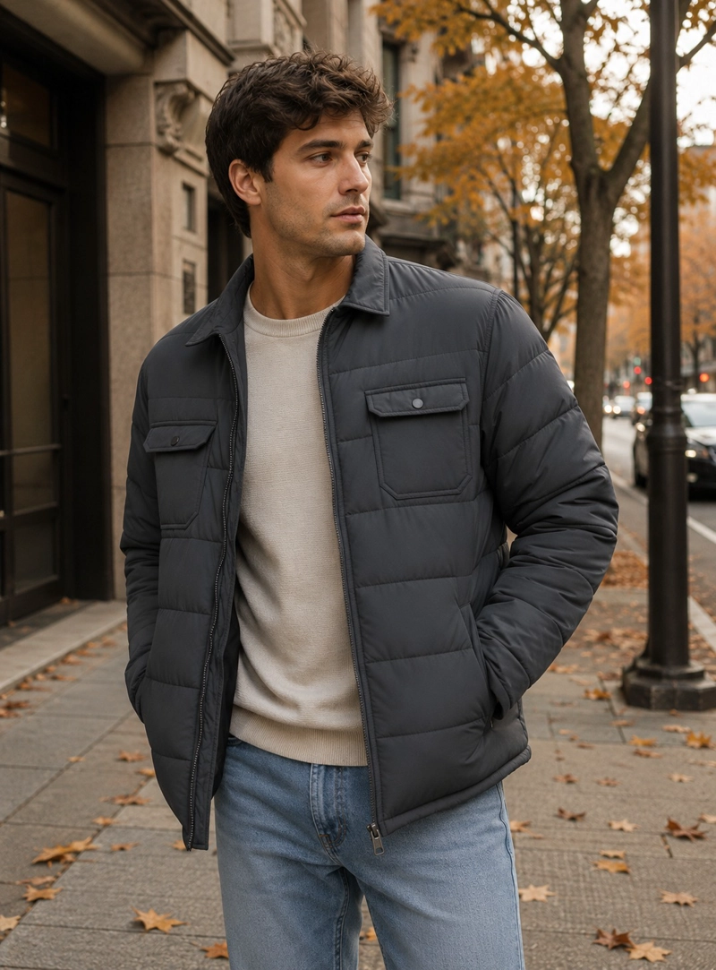 PARKA HOMBRE CASUAL PANAMA JACK - H954 | GRIS - 1