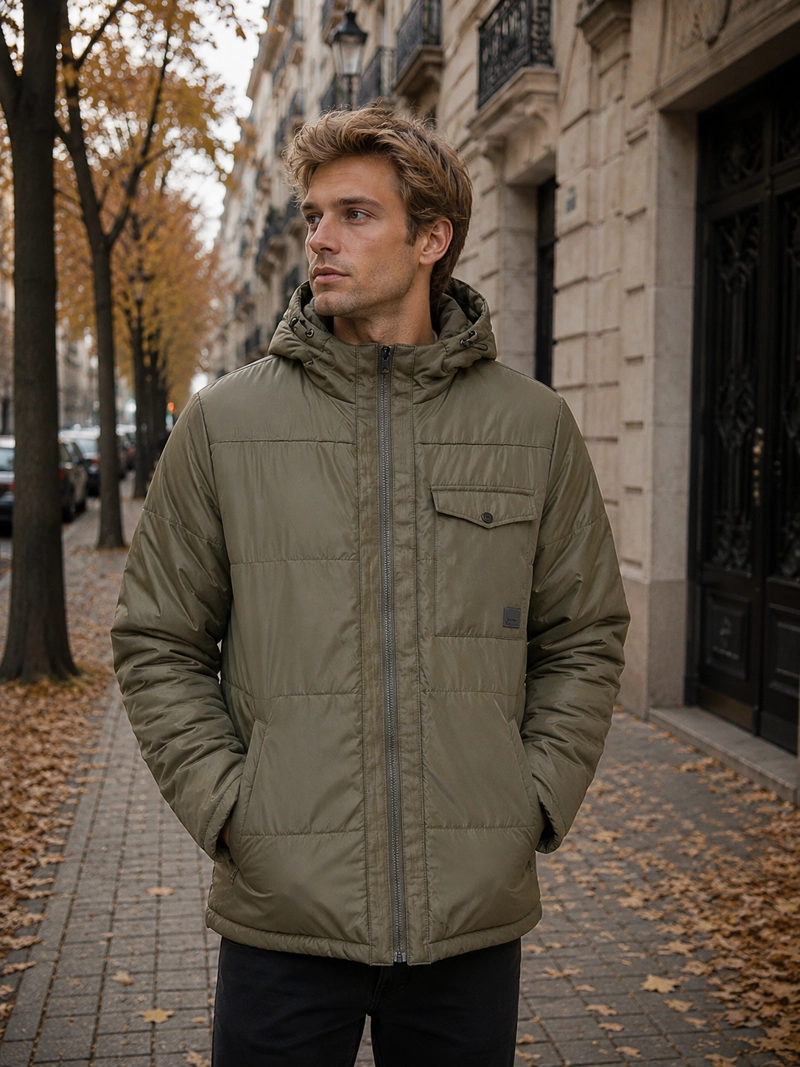 PARKA HOMBRE CASUAL HOMBRE PANAMA JACK - J927 | VERDE - 1