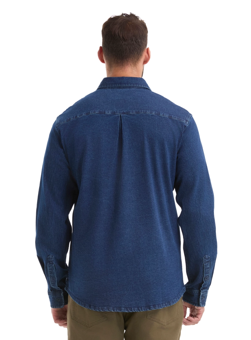 CAMISA HOMBRE DENIM MANGA LARGA CASUAL PANAMA JACK - L965 | AZUL - 2