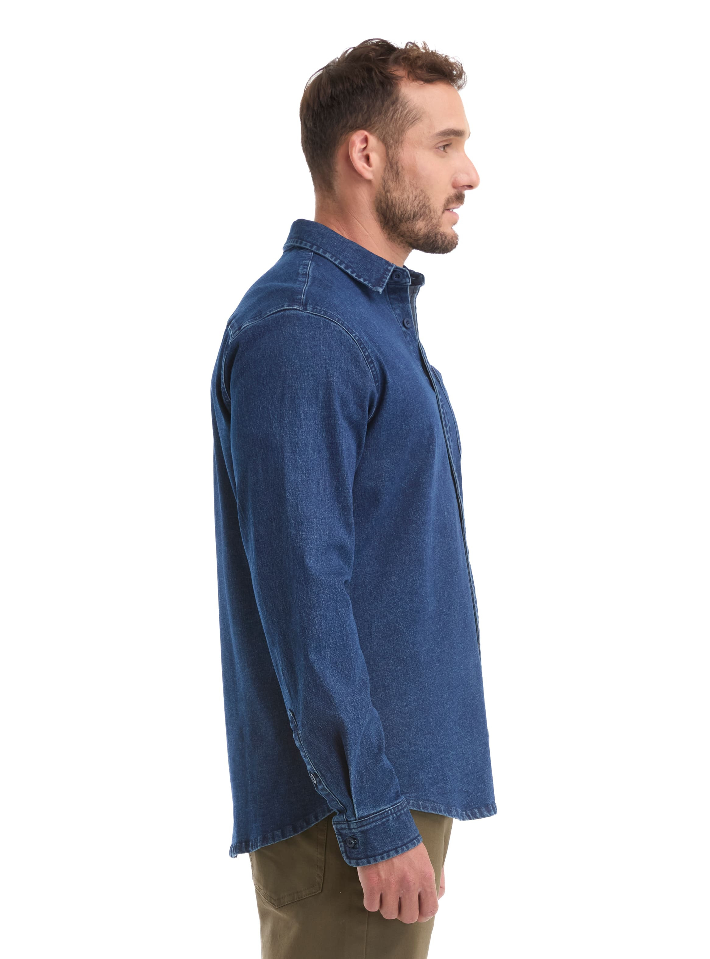 CAMISA HOMBRE DENIM MANGA LARGA CASUAL PANAMA JACK - L965 | AZUL - 3
