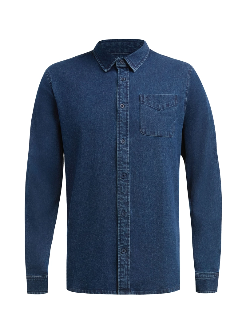 CAMISA HOMBRE DENIM MANGA LARGA CASUAL PANAMA JACK - L965 | AZUL - 7