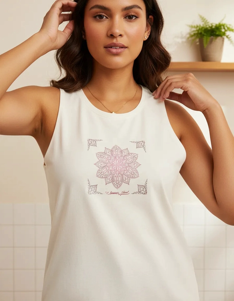 POLERA MUJER SIN MANGAS PANAMA JACK - K840 | BLANCO - 1