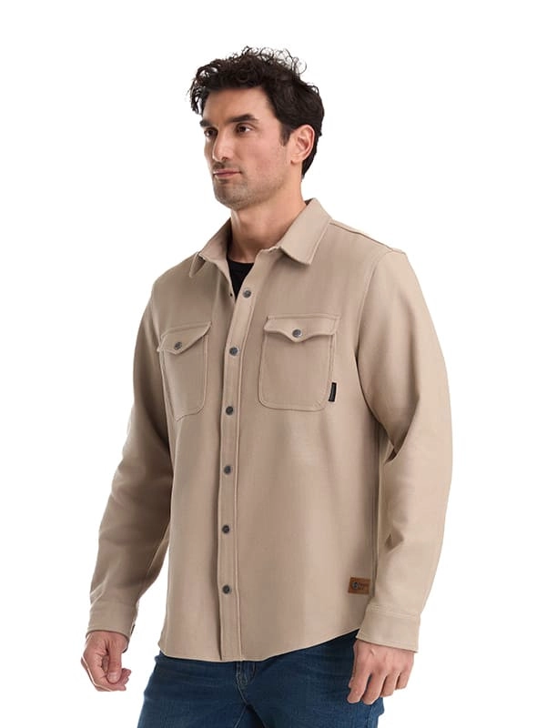 SOBRECAMISA CASUAL HOMBRE PANAMA JACK - K871 | BEIGE - 5