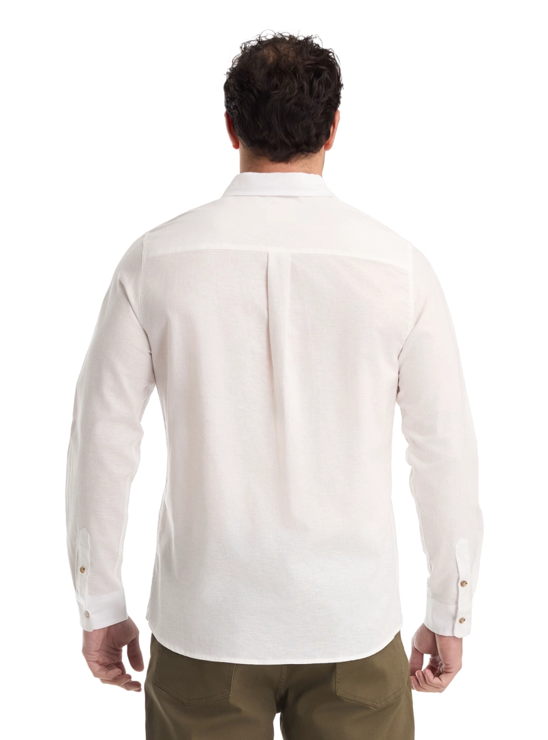 CAMISA HOMBRE TIPO LINO PANAMA JACK - K868 | BLANCO - 2