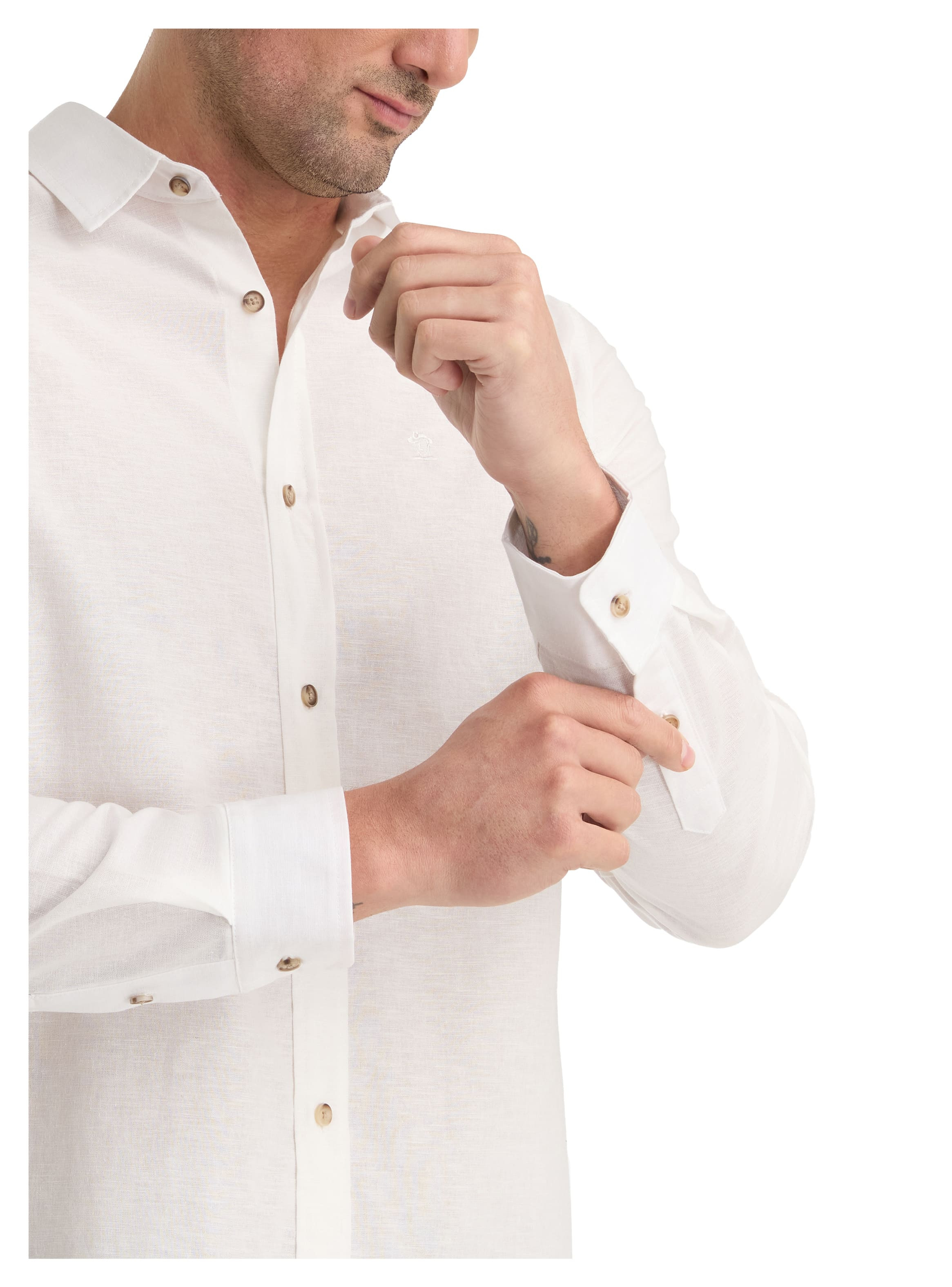 CAMISA CASUAL HOMBRE PANAMA JACK - K868 | BLANCO - 7