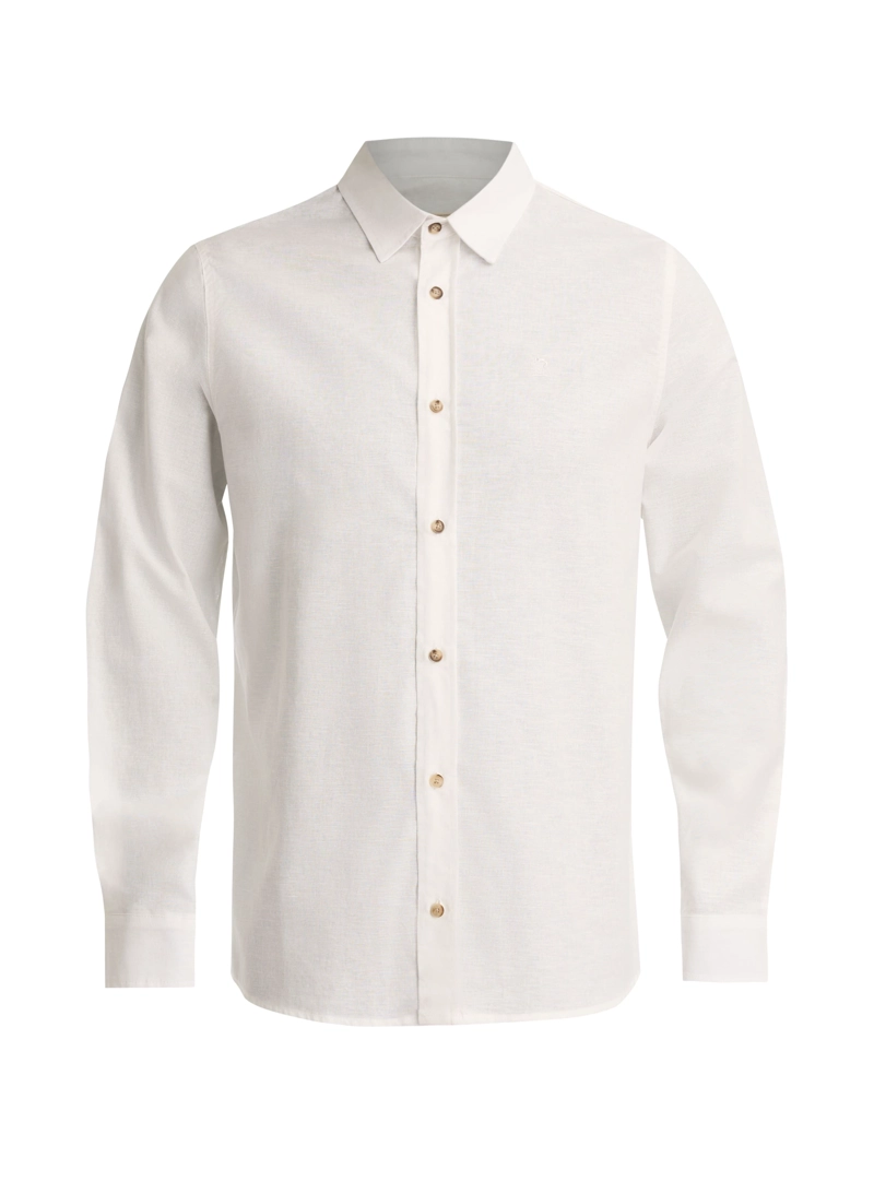 CAMISA HOMBRE TIPO LINO PANAMA JACK - K868 | BLANCO - 8