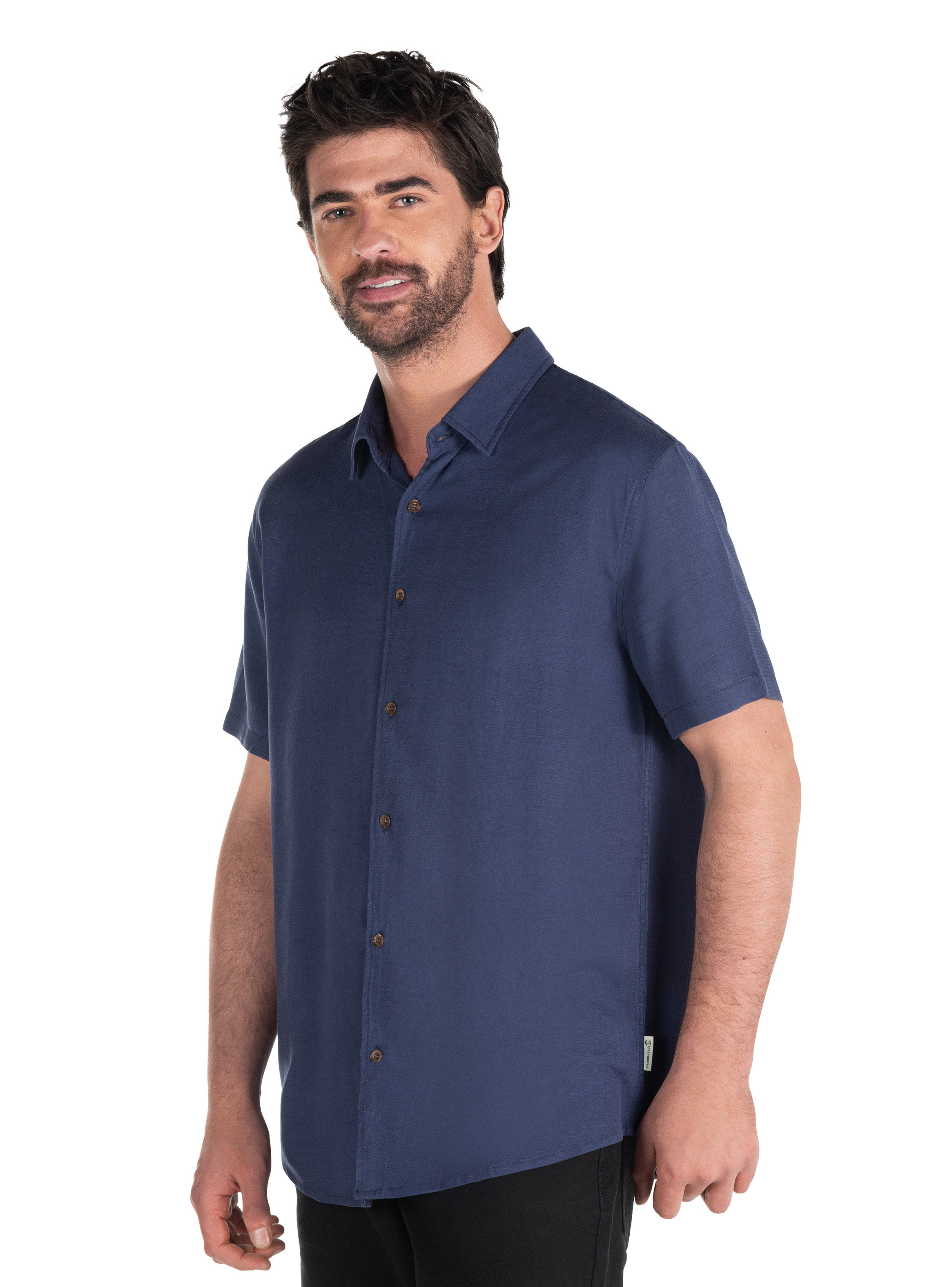 CAMISA LINO ALGODON HOMBRE PANAMA JACK - PJH004M | AZUL - 5