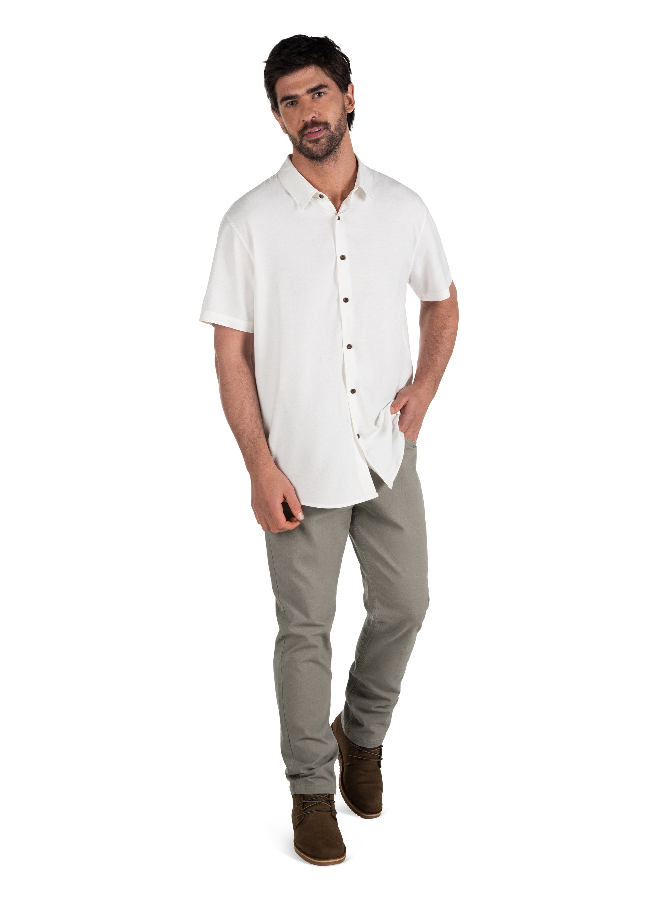 CAMISA LINO ALGODON HOMBRE PANAMA JACK - PJH004M | AZUL - 7