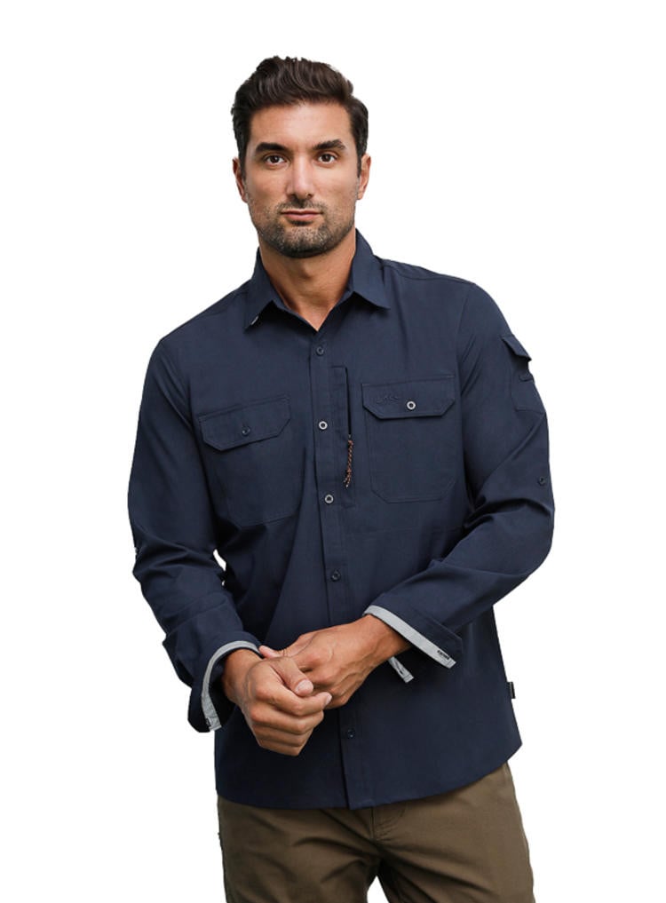 CAMISA OUTDOOR HOMBRE PANAMA JACK - H959 | AZUL - 1