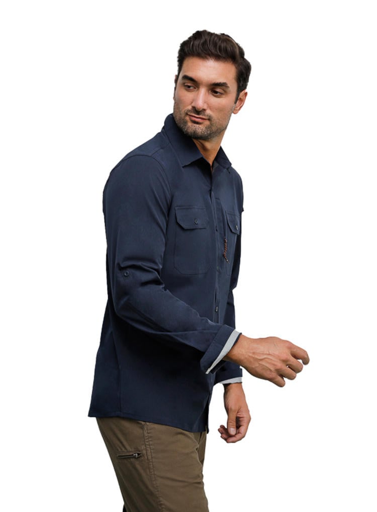 CAMISA OUTDOOR HOMBRE PANAMA JACK - H959 | AZUL - 2