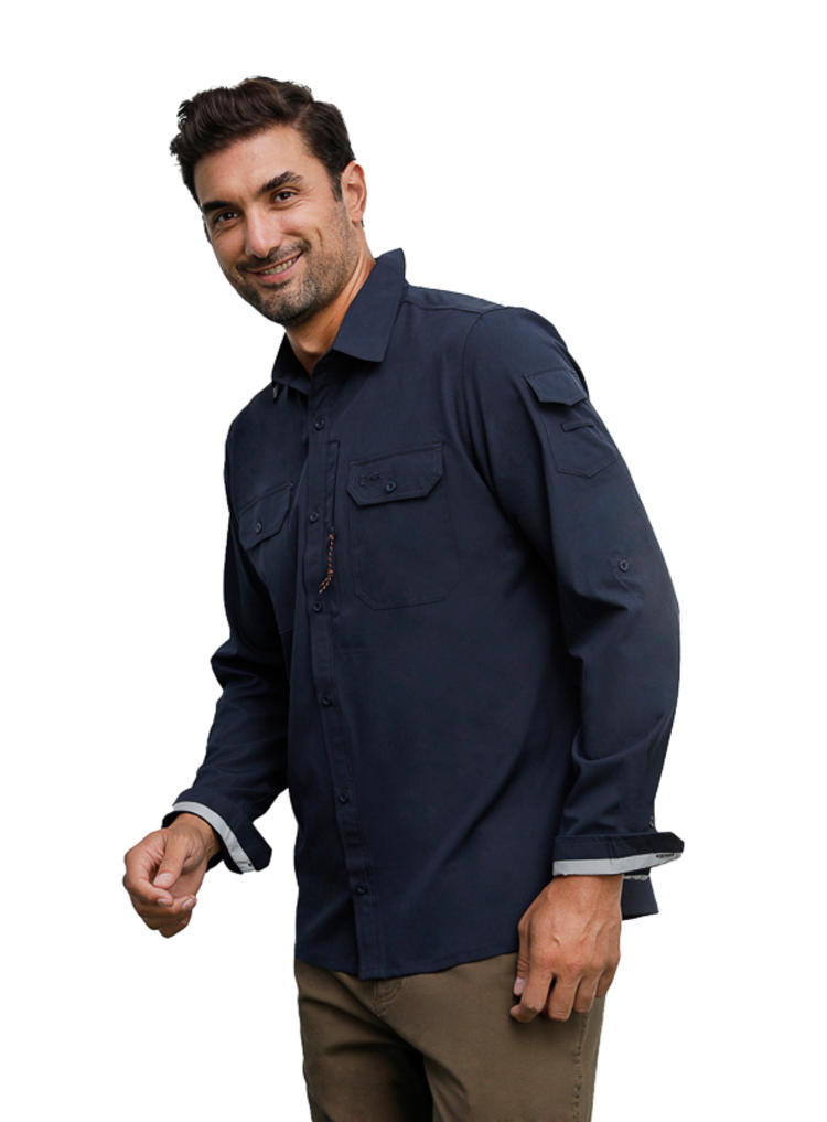 CAMISA OUTDOOR HOMBRE PANAMA JACK - H959 | AZUL - 4