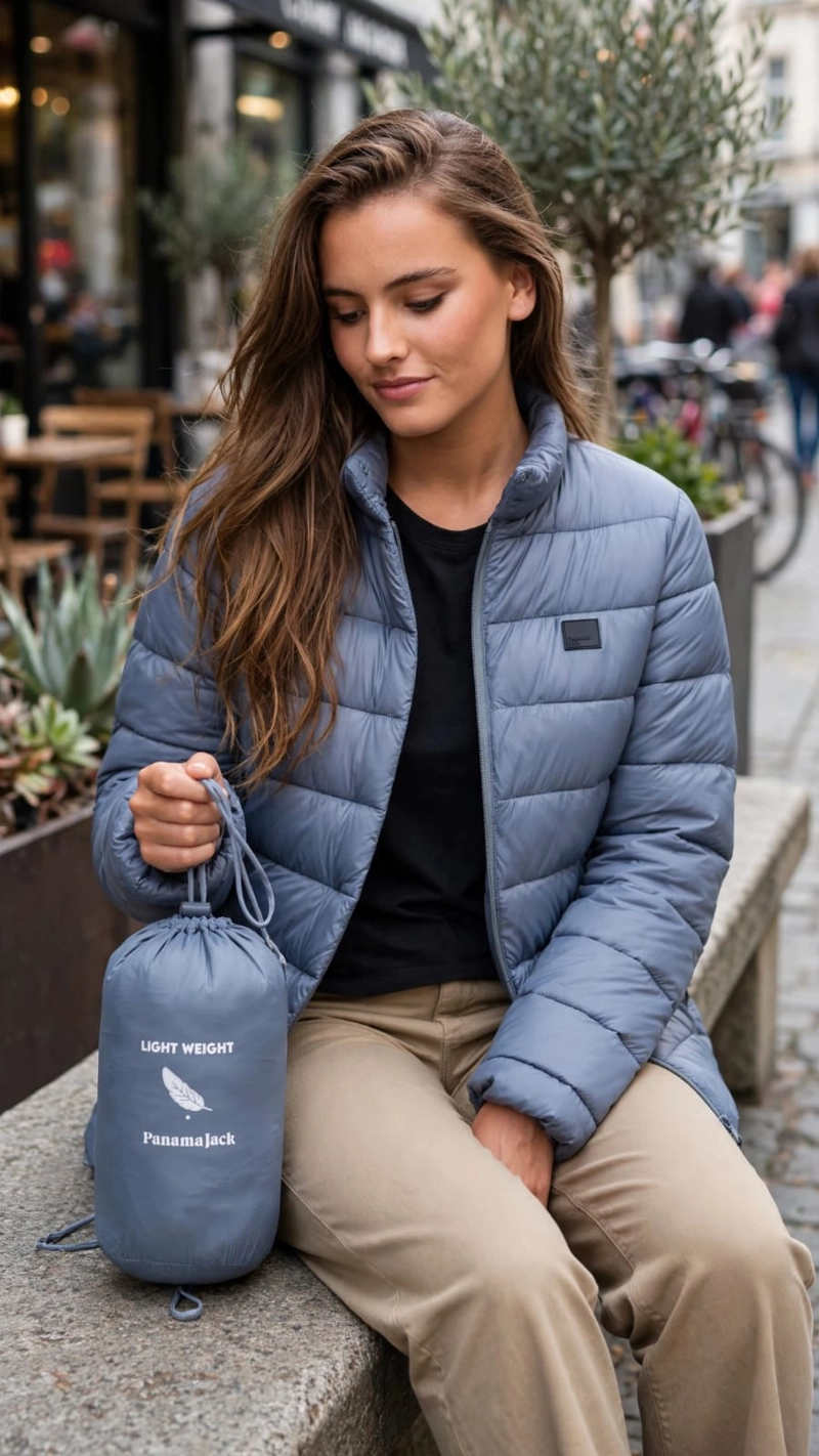 PARKA MUJER LIVIANA CASUAL PANAMA JACK - L988 | CELESTE - 1