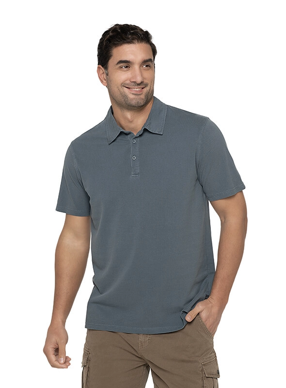 POLERA HOMBRE CASUAL MANGA CORTA PANAMA JACK - I966 | VERDE OSCURO - 2