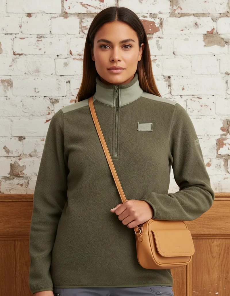 POLERON MUJER MICROPOLAR LIVIANO PANAMA JACK - L991 | VERDE - 8