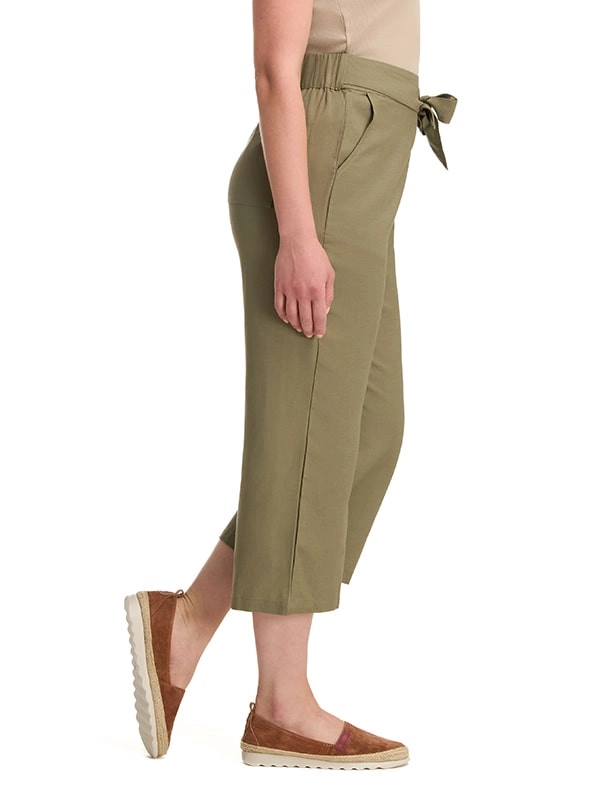 PANTALON LINO PALAZZO MUJER PANAMA JACK - K847 | VERDE - 2