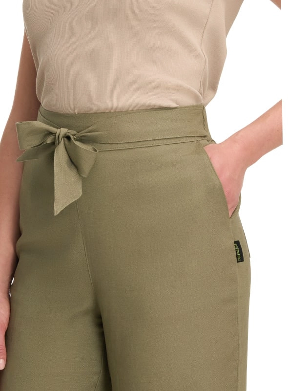 PANTALON LINO PALAZZO MUJER PANAMA JACK - K847 | VERDE - 3