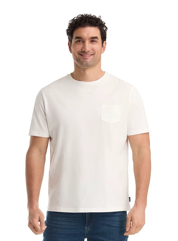 POLERA HOMBRE ALGODON MANGA CORTA PANAMA JACK - K858 | CELESTE - 8