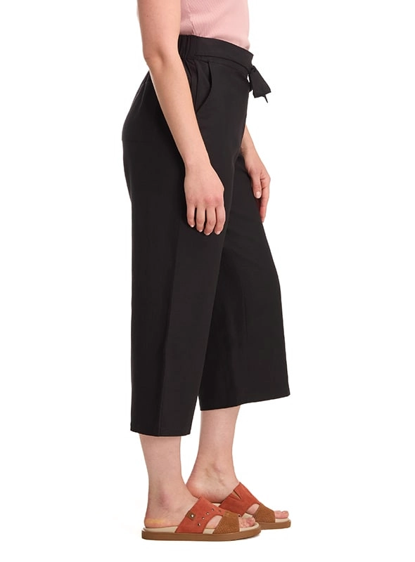 PANTALON LINO PALAZZO MUJER PANAMA JACK - K847 | NEGRO - 2