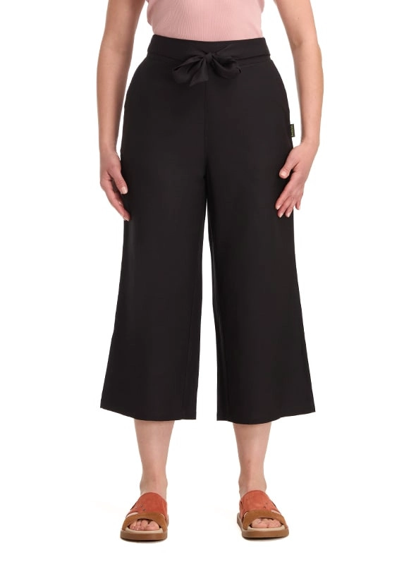 PANTALON LINO PALAZZO MUJER PANAMA JACK - K847 | NEGRO - 4