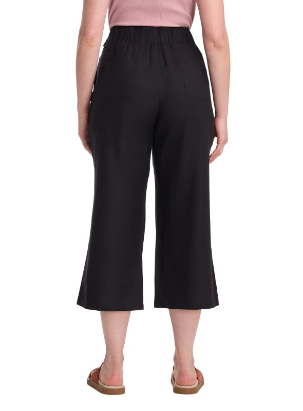 PANTALON LINO PALAZZO MUJER PANAMA JACK - K847 | NEGRO - 5