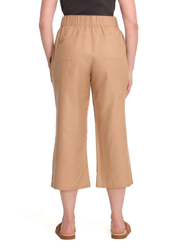PANTALON LINO PALAZZO MUJER PANAMA JACK - K847 | BEIGE - 4