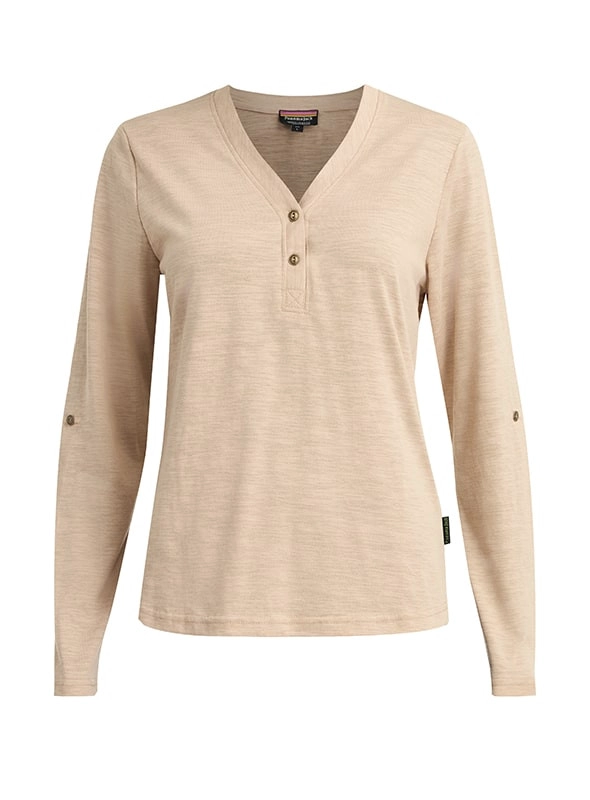 POLERA MANGA LARGA AJUSTABLE MUJER PANAMA JACK - K843 | BEIGE - 7