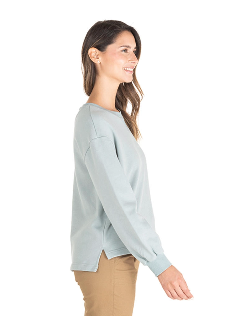 POLERON MUJER ALGODON PANAMA JACK - J912 | CELESTE - 2