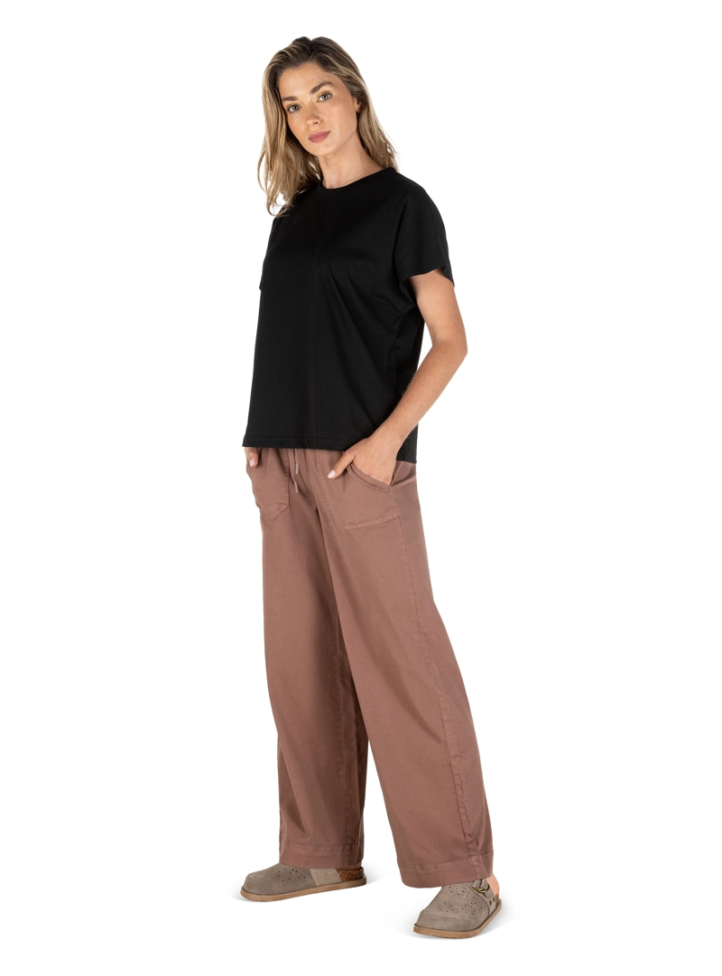 PANTALON MUJER PALAZZO PANAMA JACK - PJM006M | MARRON - 7