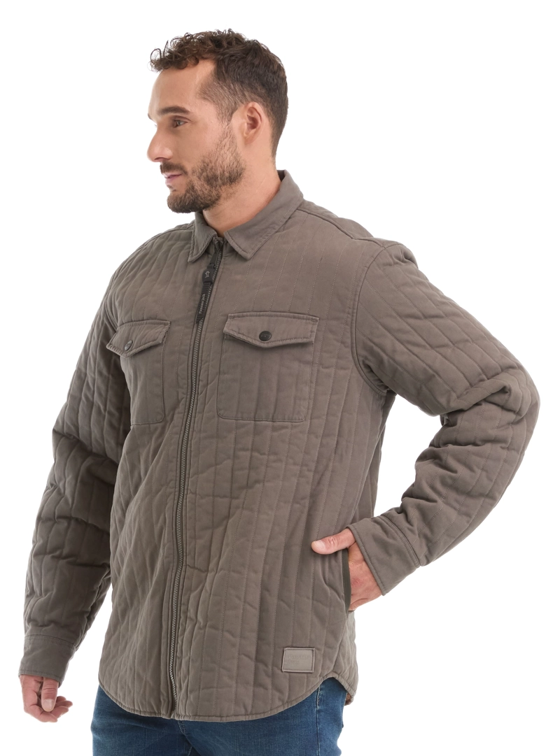 CHAQUETA HOMBRE TWILL ALGODON ACOLCHADA PANAMA JACK - L973 | GRIS - 5