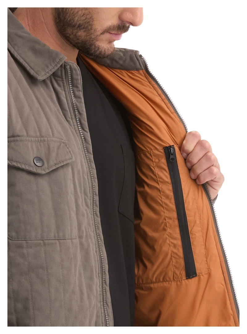 CHAQUETA HOMBRE TWILL ALGODON ACOLCHADA PANAMA JACK - L973 | GRIS - 6