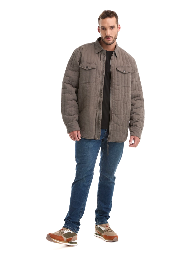 CHAQUETA HOMBRE TWILL ALGODON ACOLCHADA PANAMA JACK - L973 | GRIS - 7