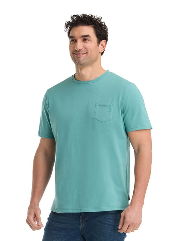 POLERA CASUAL HOMBRE PANAMA JACK - K858 | AZUL CLARO - 4