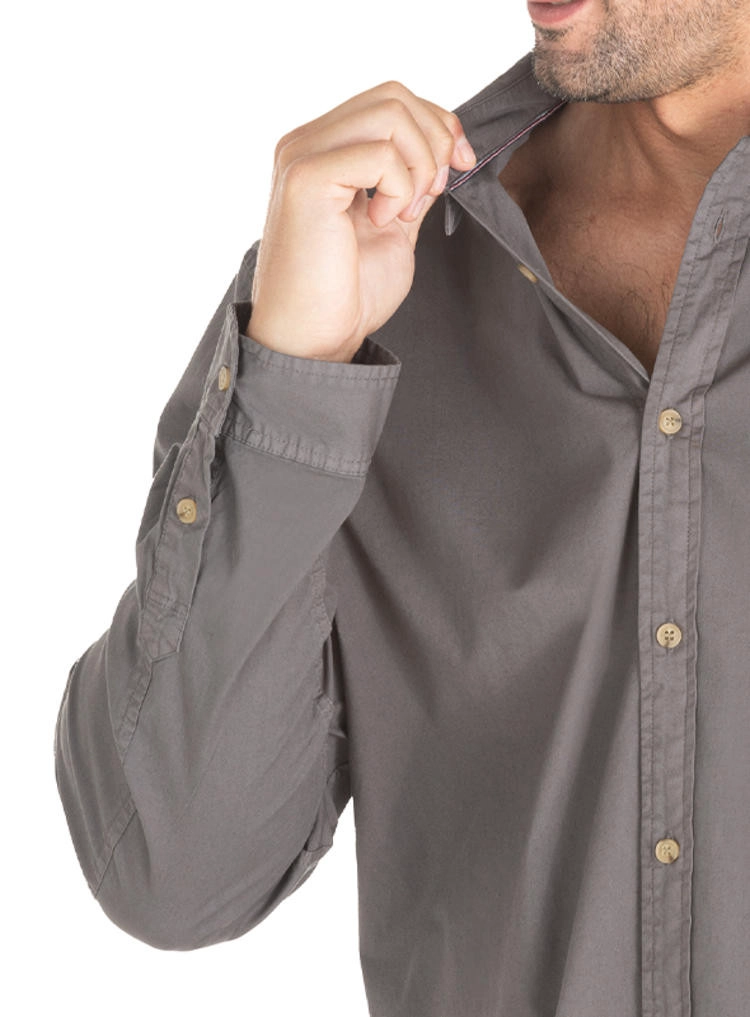 CAMISA CASUAL HOMBRE PANAMA JACK - J917 | GRIS - 5