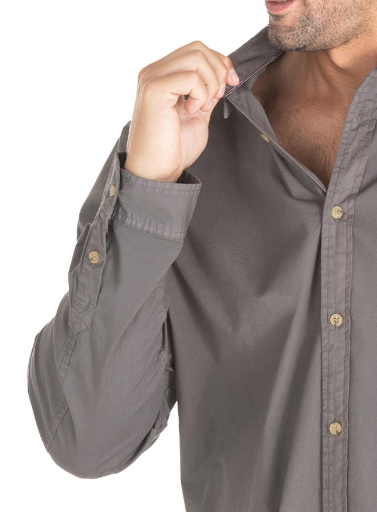 CAMISA CASUAL HOMBRE PANAMA JACK - J917 | GRIS - 5
