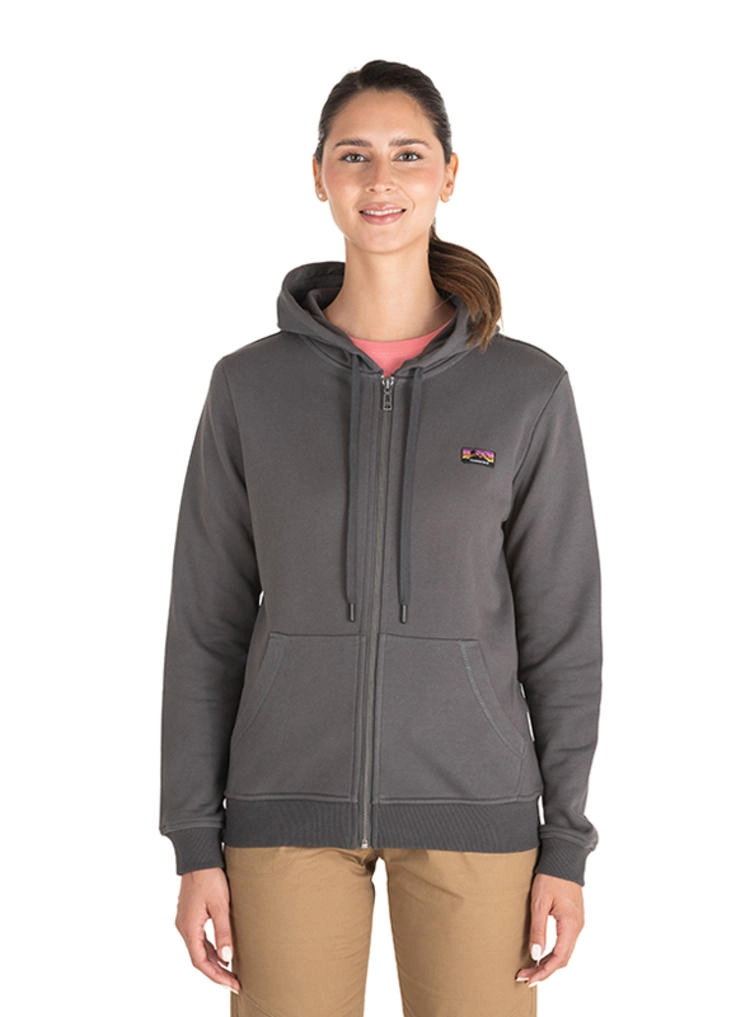POLERON MUJER CON GORRO PANAMA JACK - J911 | GRIS OSCURO - 1