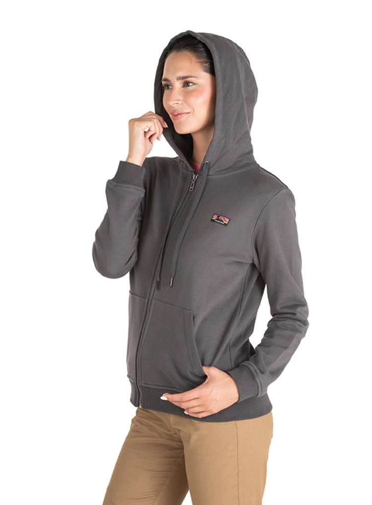 POLERON MUJER CON GORRO PANAMA JACK - J911 | GRIS OSCURO - 4