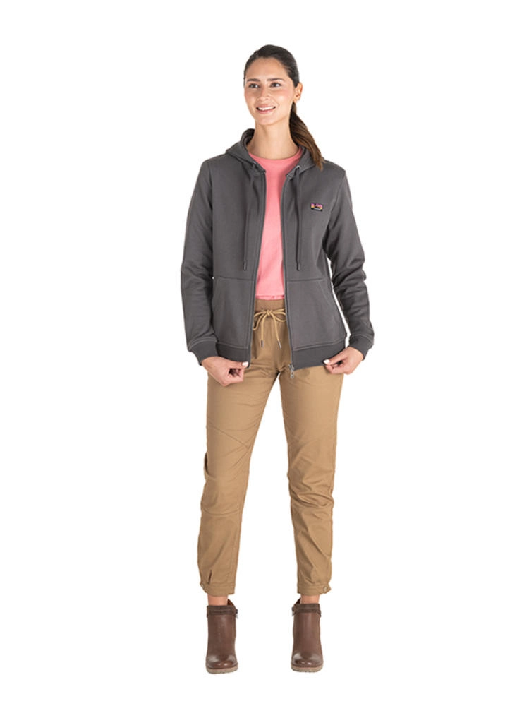POLERON MUJER CON GORRO PANAMA JACK - J911 | GRIS OSCURO - 6