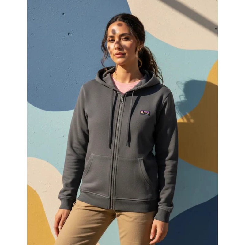 POLERON MUJER CON GORRO PANAMA JACK - J911 | GRIS OSCURO - 8