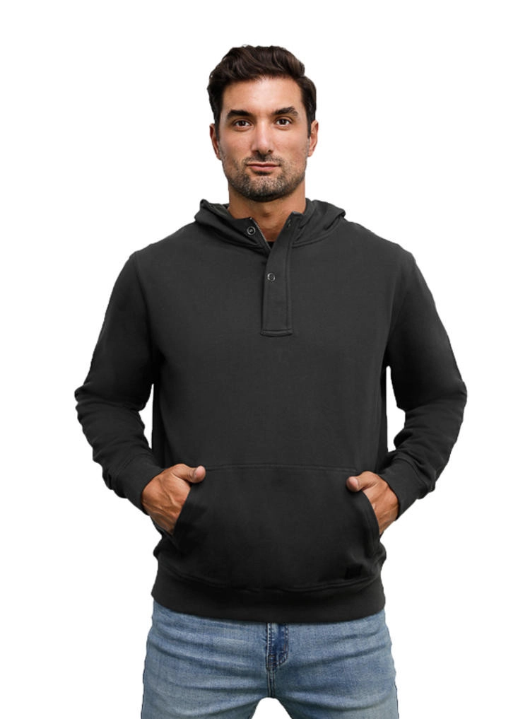 POLERON HOMBRE CON GORRO PANAMA JACK - H944 | GRIS OSCURO - 1