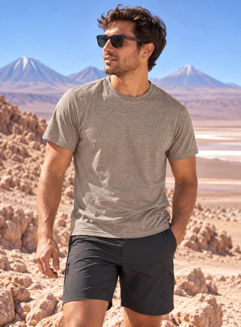 POLERA HOMBRE MANGA CORTA DEPORTIVA PANAMA JACK - I976 | VERDE - 1