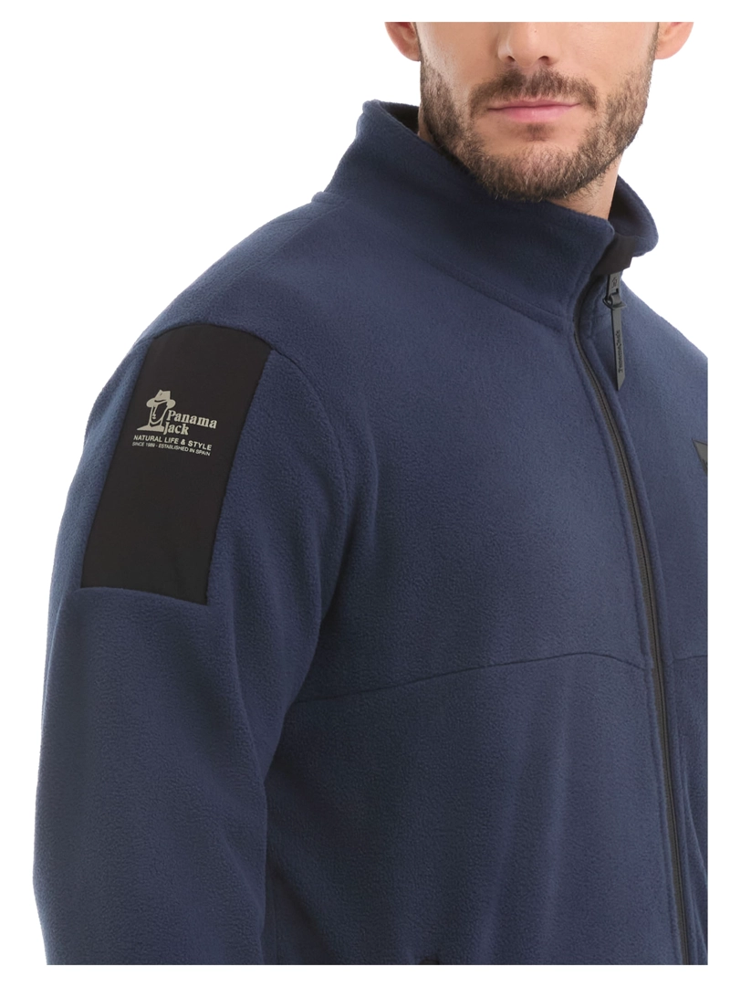 POLERON HOMBRE POLAR FLEECE FULL ZIPPER PANAMA JACK - L968 | AZUL - 5